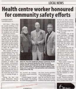Abid Ullah Jan - Crime Prevention Ottawa - Community Safety Leader Award - 2009